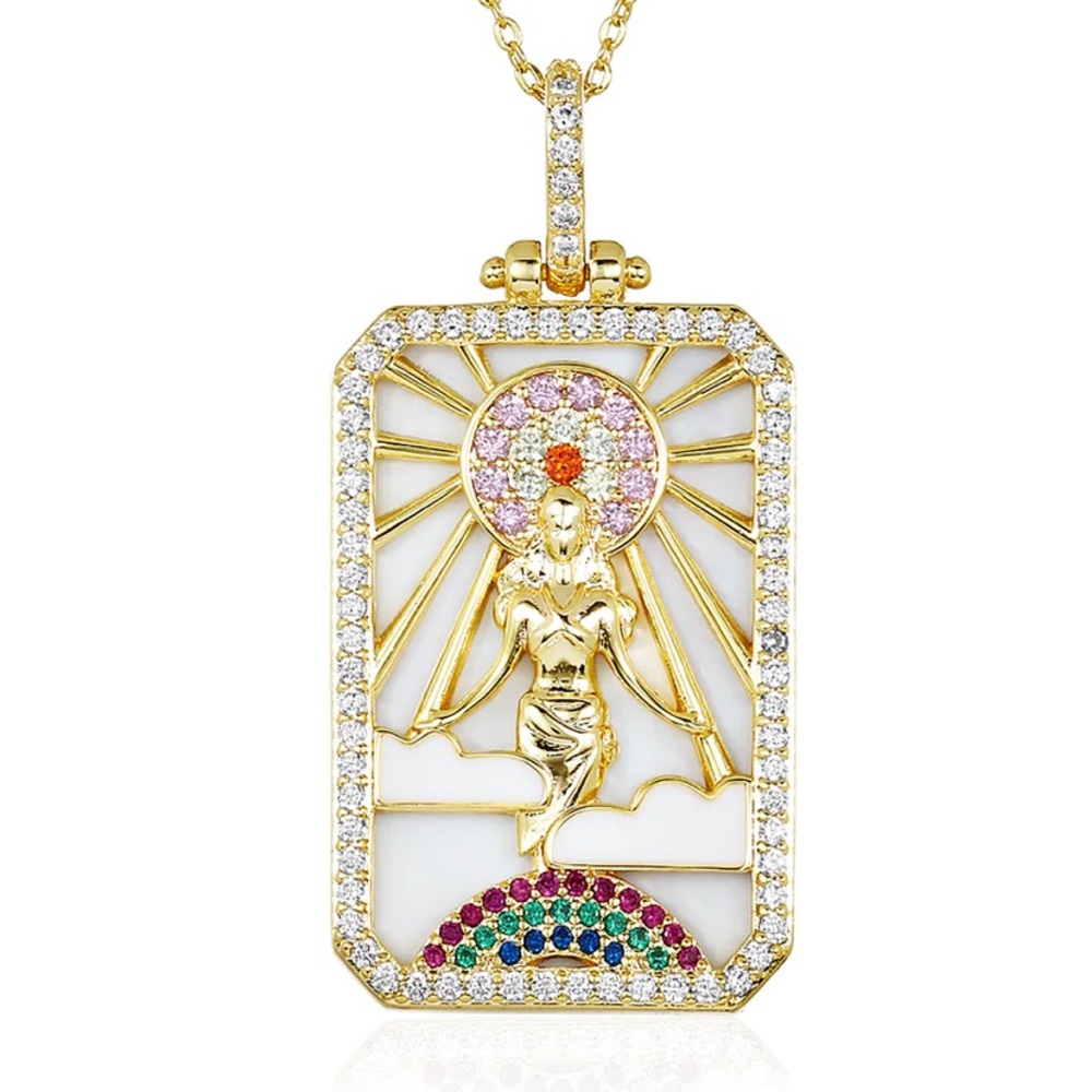 Melinda Maria Goddess of Power Amulet- Gold NWT
